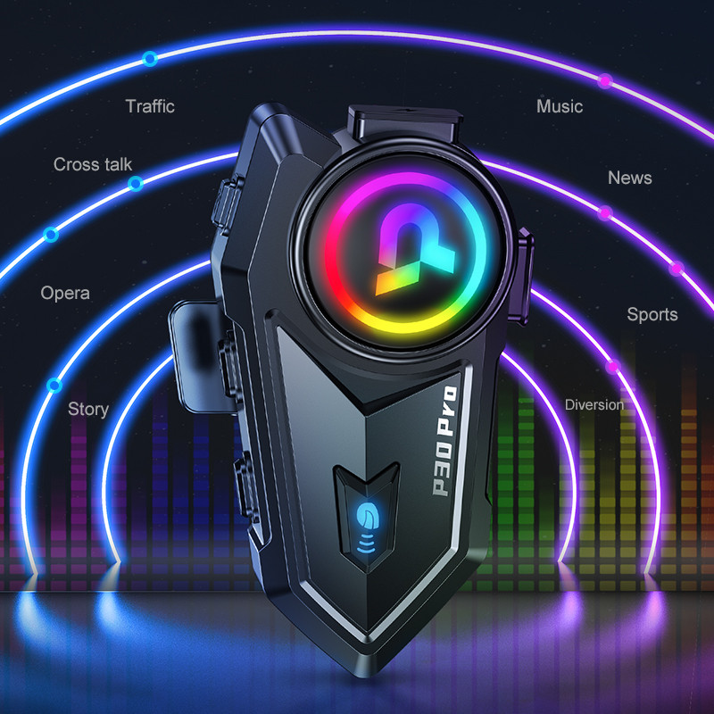 KEBIDUMEI P30 Pro Helmets Headset Bluetooth Speaker Waterproof Wireless Headphone FM Radio