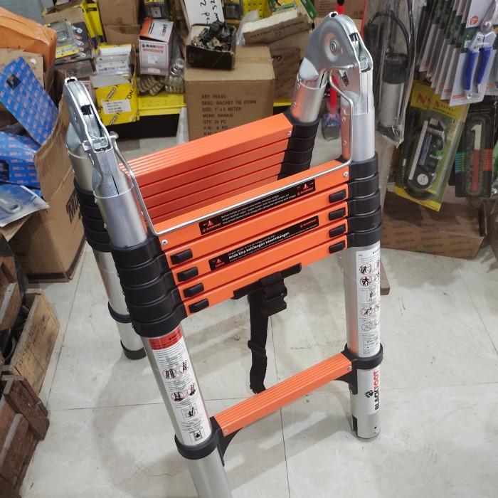 Terbaik Best Quality 100% Original Tangga Lipat Aluminium Double Teleskopik Telescopic Blackfoot 5 M