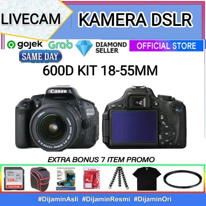 CANON EOS 600D KIT EF-S 18-55MM / KAMERA CANON 600D KIT 18-55MM - BODY ONLY