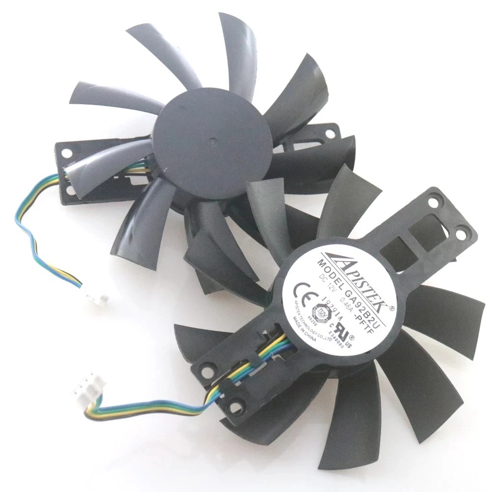 GA92B2U -PFTF DC12V 0.46A 4Pin 88mm VGA Fan For Dataland RX580 2048SP RX570 RX560XT 4G X-Serial