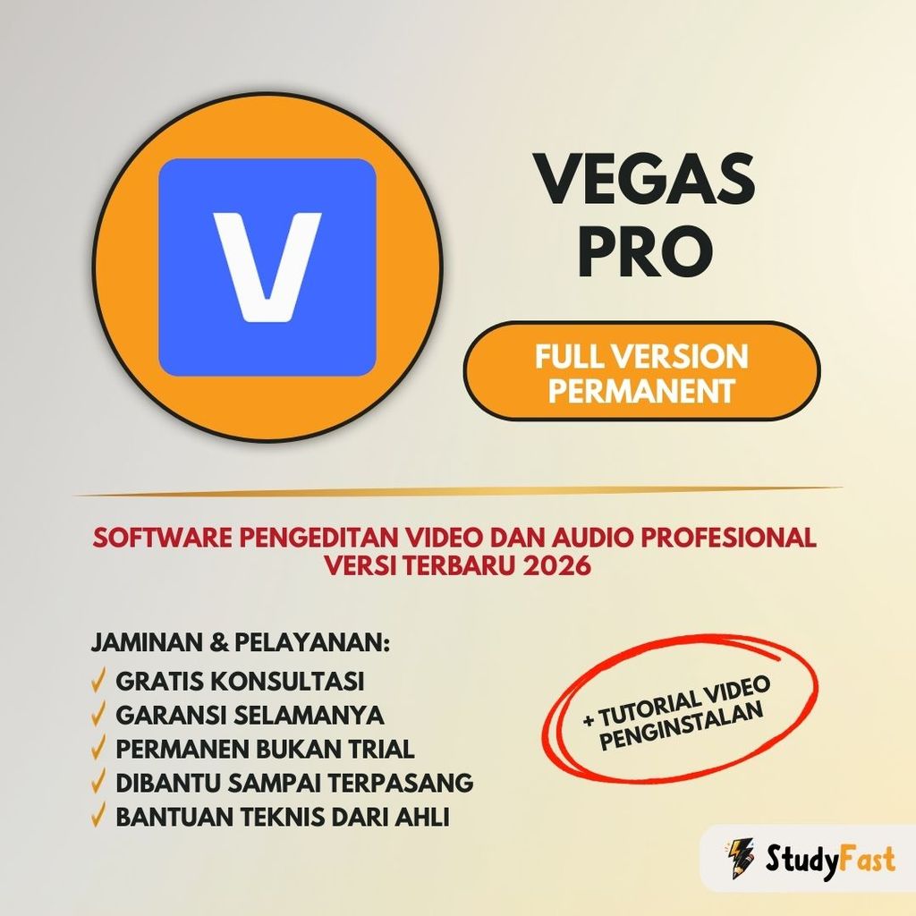 Vegas Pro 23 Original Lifetime (WIN) | Version 15 / 16 / 17 / 18 / 19 / 20 / 21 / 22 / 23 + Tutorial