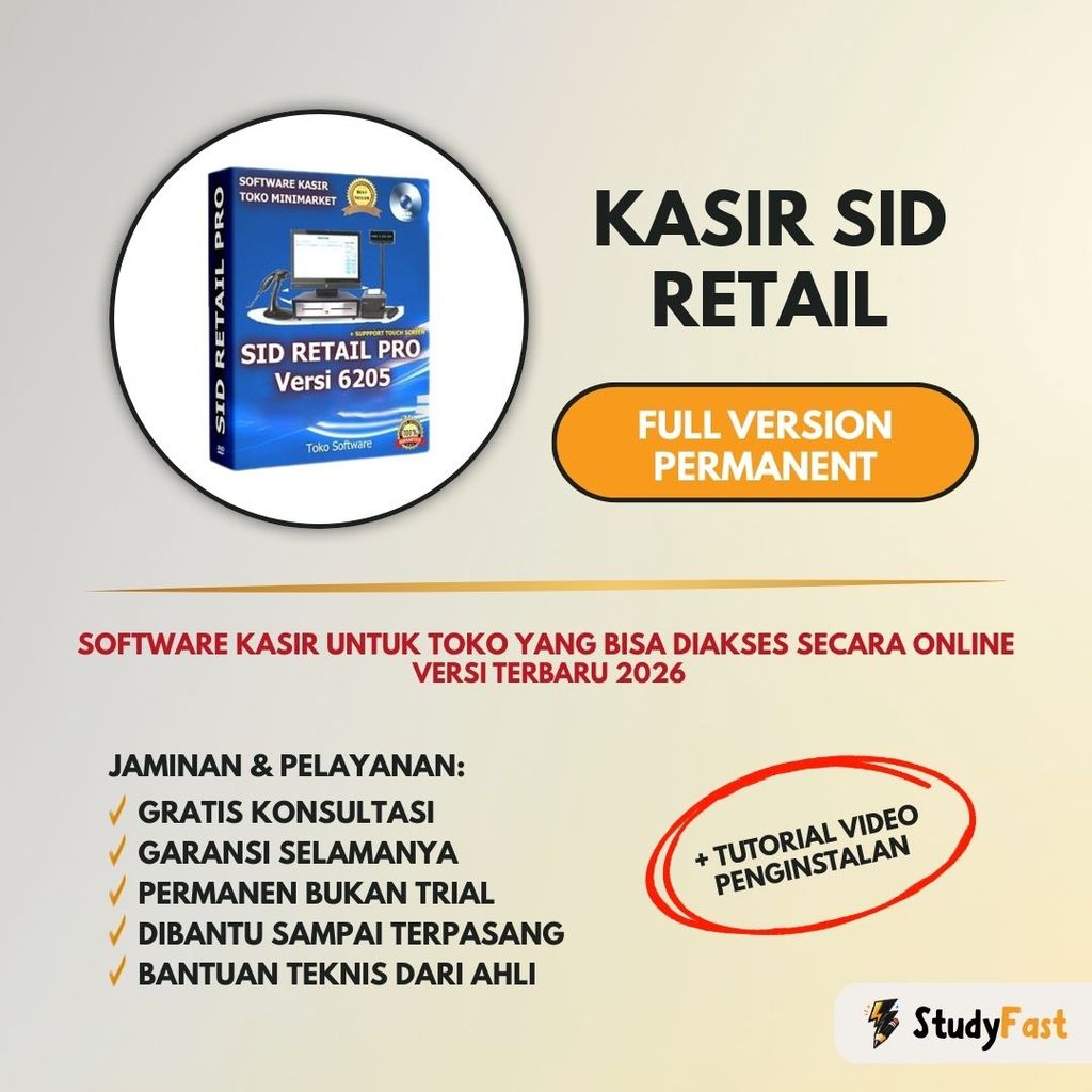 Aplikasi Kasir SID Retail Pro 2026 Full Version Original (WIN) + Tutorial Instal