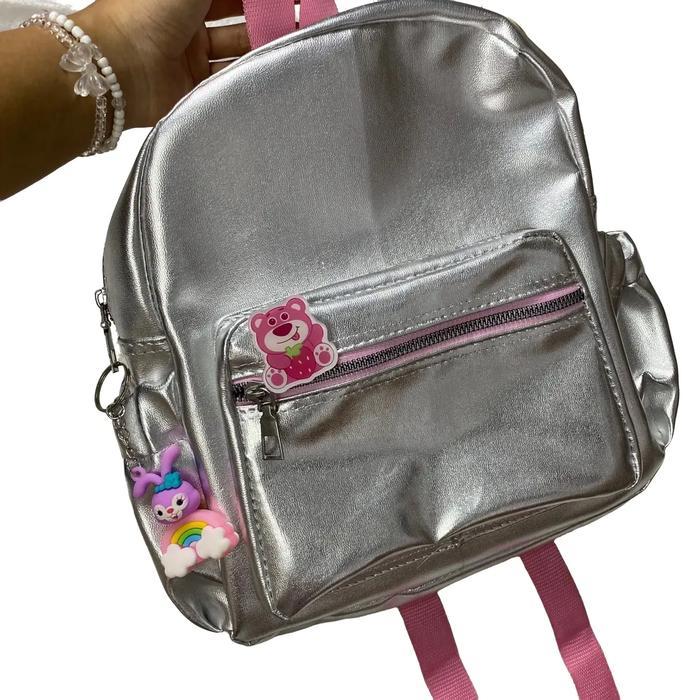 Hody Bag - Tas Ransel Zaylin Tas Gendong Tas Ransel Wanita Tas Ransel Wanita Silver Muat Lks Muat