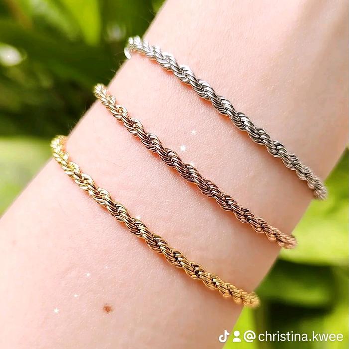 GELANG TANGAN Titanium TAMBANG ULIR - 112