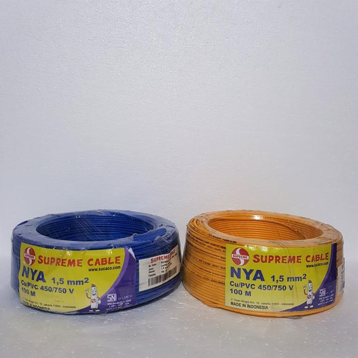 Kabel Listrik Nya 1.5Mm 1,5Mm Supreme 100 Meter / Kabel Tunggal Nya
