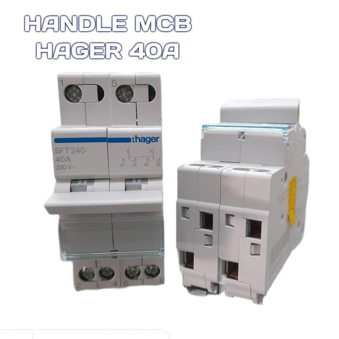 Handle Mcb/Change Over Switch Hager 2Phase 40A