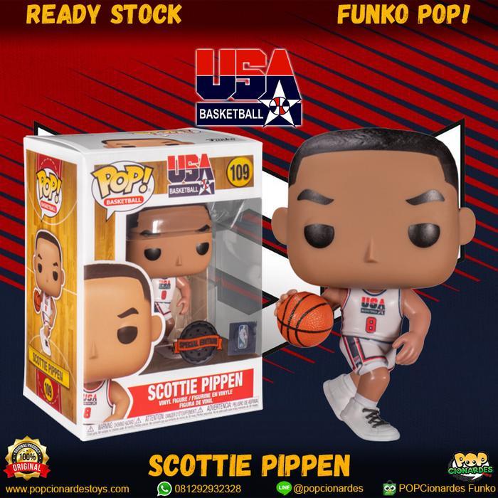 Top Funko POP NBA Legends - Scottie Pippen 1992 Team USA Jersey 109