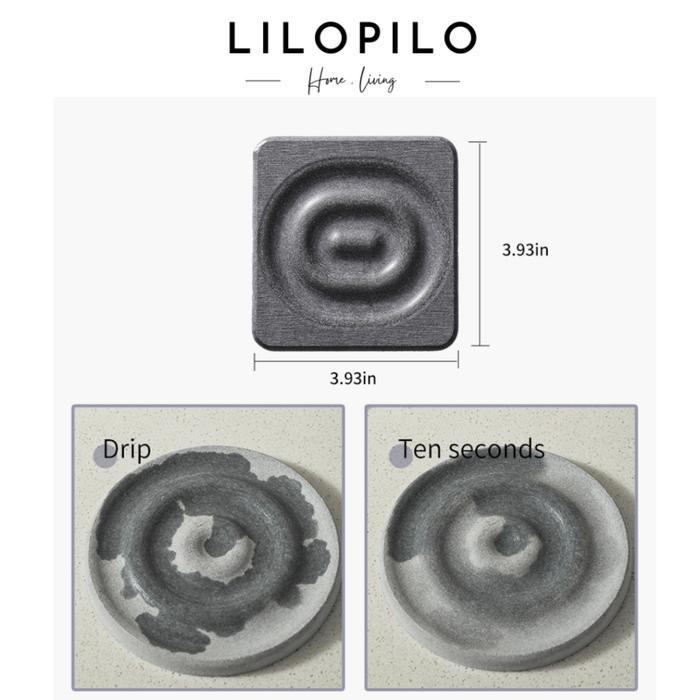 Drying Stone Coaster Swirl / Diatomite Coaster / Tatakan Gelas Diatomite