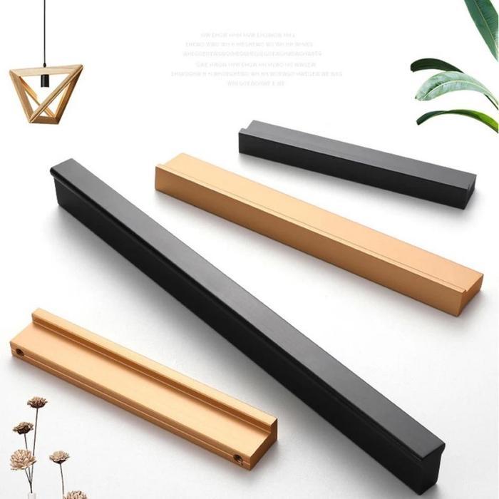 Tarikan Lemari Panjang 60/80/100cm Gagang Pintu Lemari Minimalis Handle Pintu Lemari Tarikan Lemari