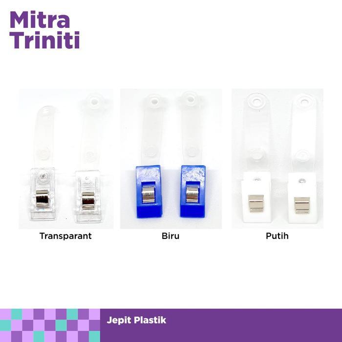 Jepit plastik jepit u jepit name tag id card