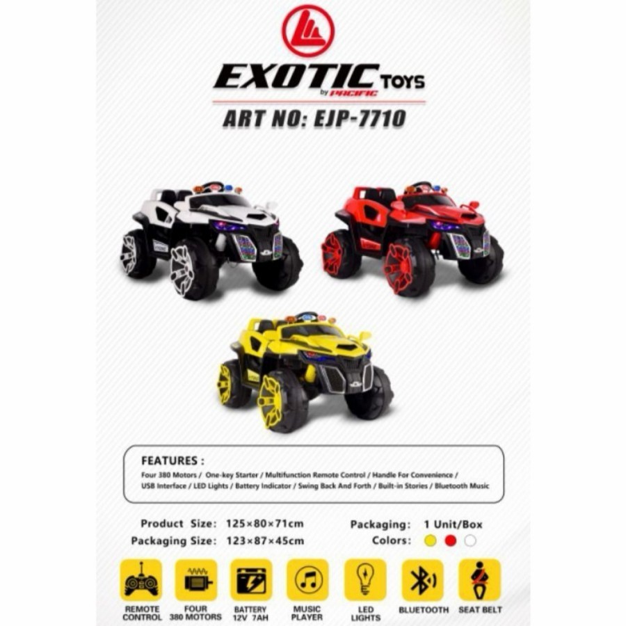 Mobil Aki anak / Exotic Jeep Aki EJP 7710 / Mainan Anak