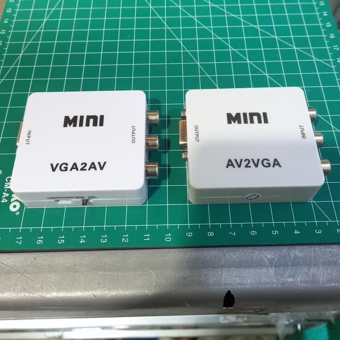 Converter Adapter VGA to RCA AV Dan RCA AV to VGA