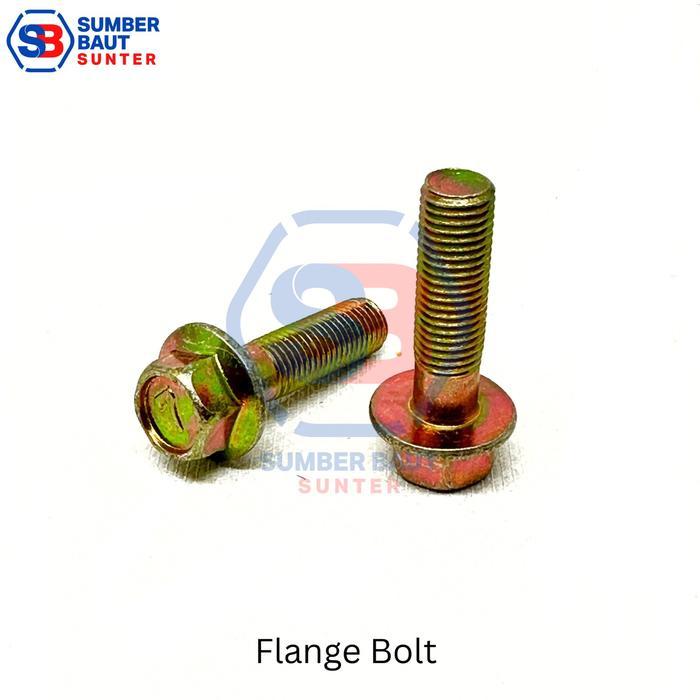 M8x40 Baut Flange - P1.25 / Flange Bolt M 8 x 40 mm
