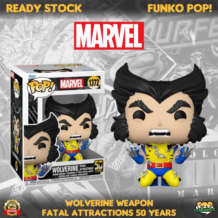 Ready Funko POP Marvel - Wolverine: 50 Years - Wolverine (Fatal Attractions) #1372