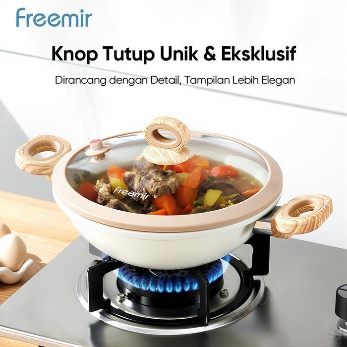 [Brand] Freemir Wajan Presto Micro Pressure Wajan Anti Lengket Empukin Daging Anti Lengket/Pegangan