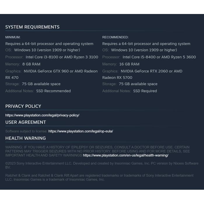 Ratchet & Clank: Rift Apart Game PC Original