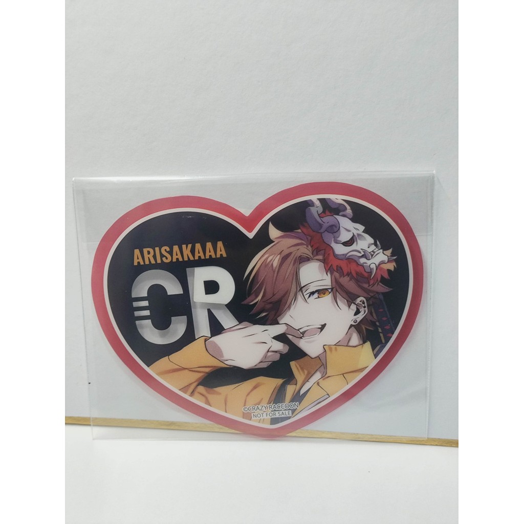 Clear Sticker Crazy Racoon Arisaka Original Japan