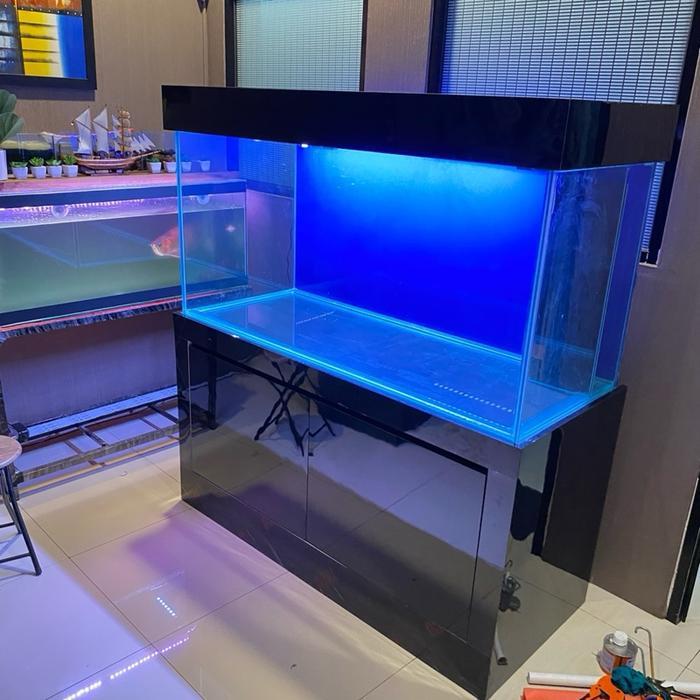Aquarium 120x50x50cm kaca 8mm full sett