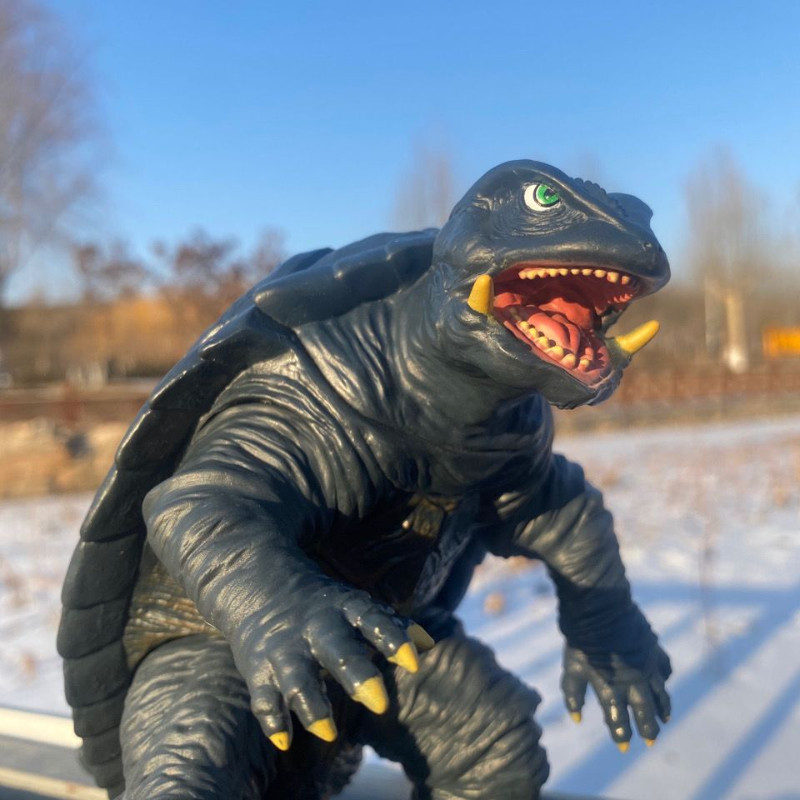 Film Anime Godzilla Figur Aksi Chelonian Godzilla Gamera Lem Lembut Model Boneka Monster Ornamen Mai