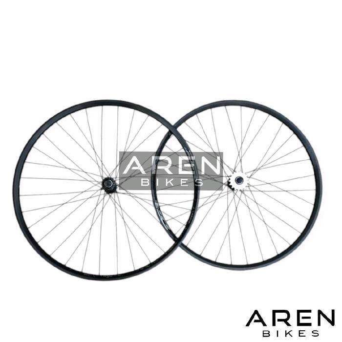 WHEELSET SEPEDA 700C ARAYA DR20 DOLTRAP VELG RIM RIMS ALLOY LUBANG 32 HOLE 32H ALUMUNIUM DOUBLE WALL