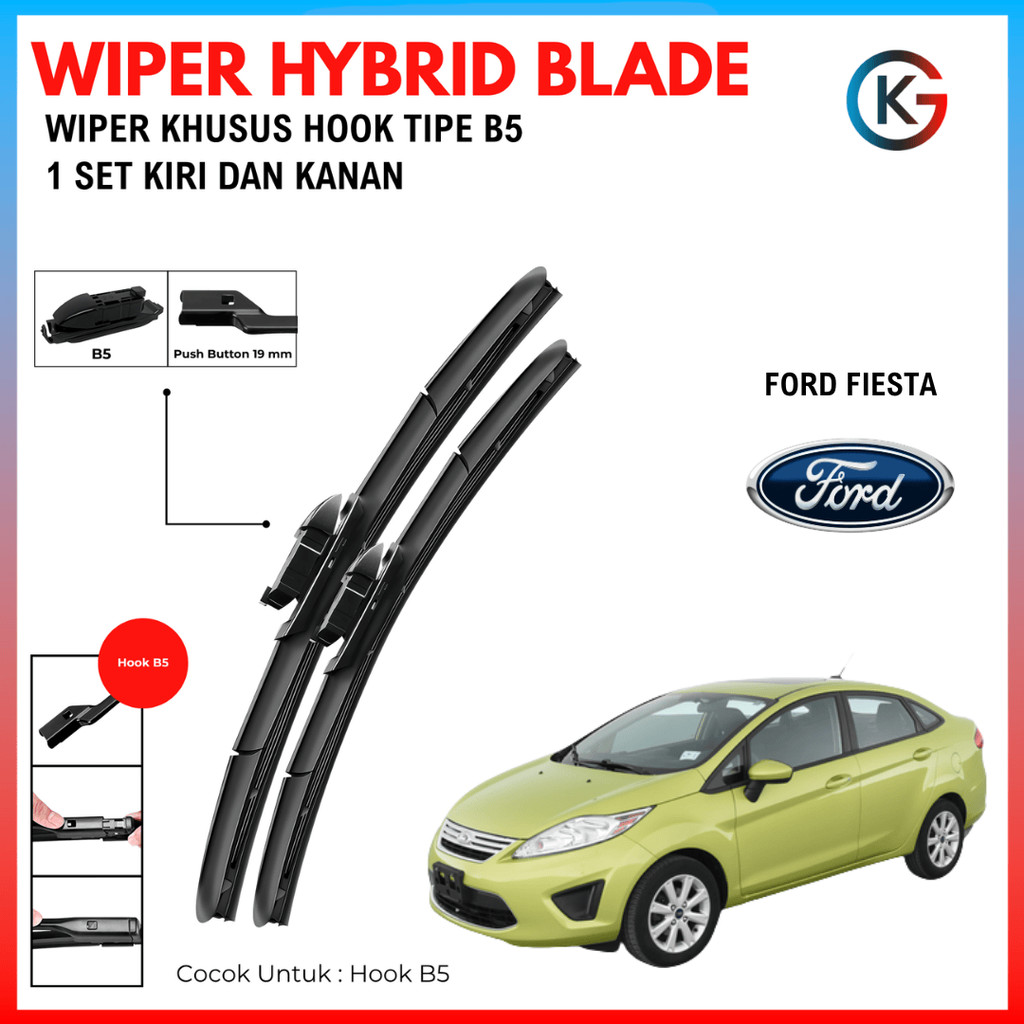 Wiper Ford Fiesta Hybrid Kaca Depan Mobil