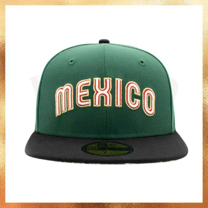 Incoming Stock Topi New Era Mexico Flag 59FIFTY USA Exclusive Released Baseball Fitted Hat 100%