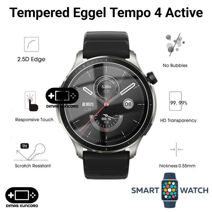 TEMPERED EGGEL TEMPO 4 ACTIVE ANTORES GLASS PELINDUNG LAYAR LCD JAM