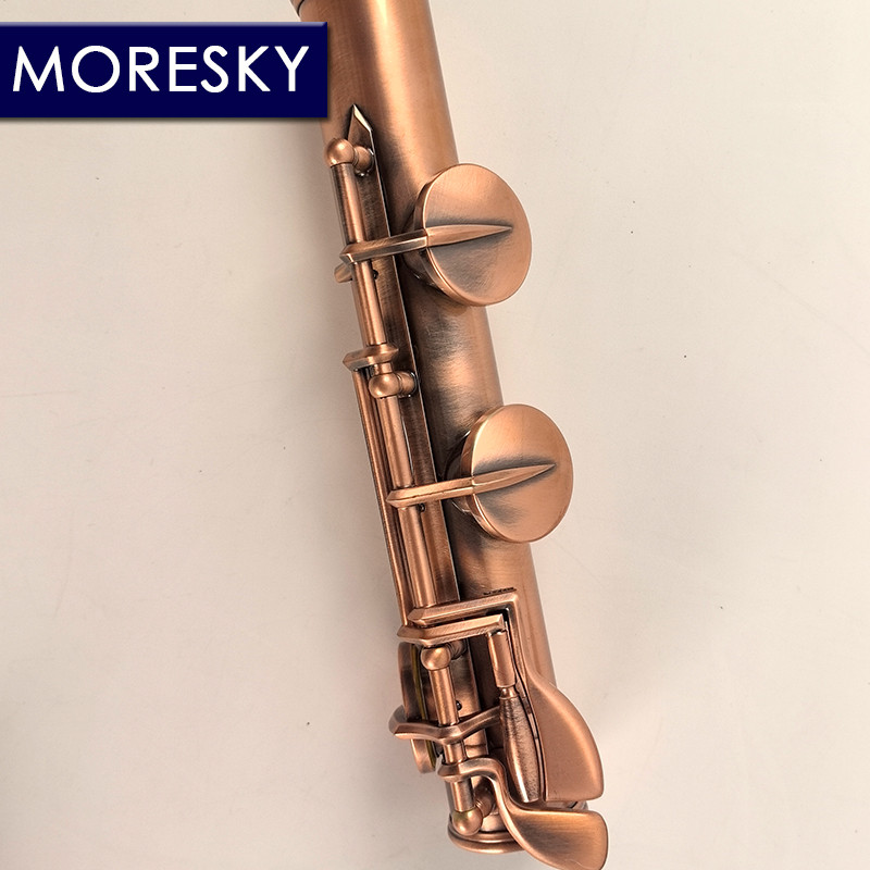 MORESKY Alto Flute 16 Holes G Keys Retro Brass With Two Mouthpiece