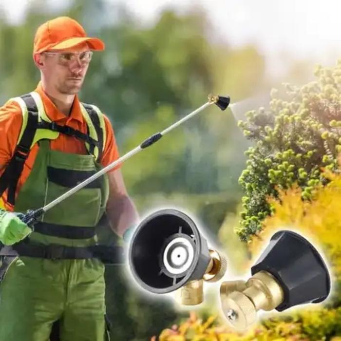 NOZZLE SPUYER MISTING ADJUSTABLE ALAT SIRAM TANAMAN CORONG HITAM AIR