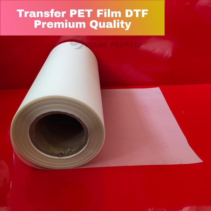 "New" Transfer PET Film DTF Lebar 30 cm Meteran / Kertas Sablon Digital FTG