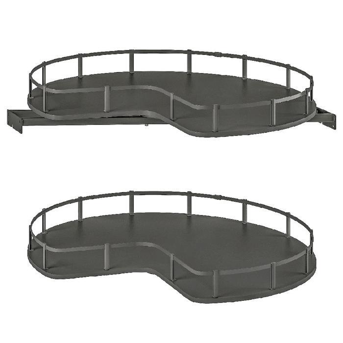 rak sudut dapur Putar Sudut 270 / Sudut Kabinet Putar 270 Rak sudut