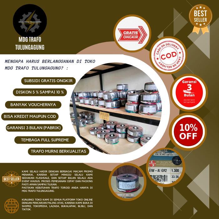 trafo toroid donat 10A CT 24V 18V