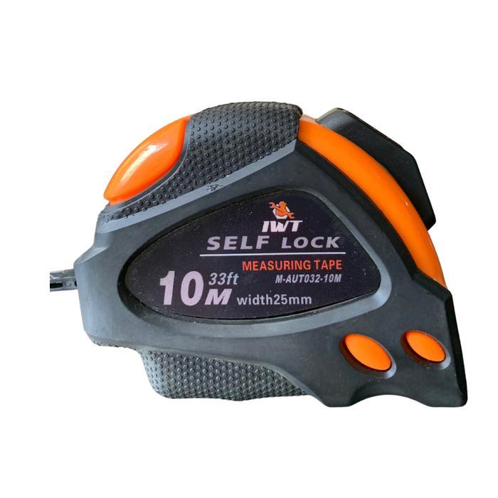 Meteran 10 Meter Iwt Self Lock Pvc Lapis Karet