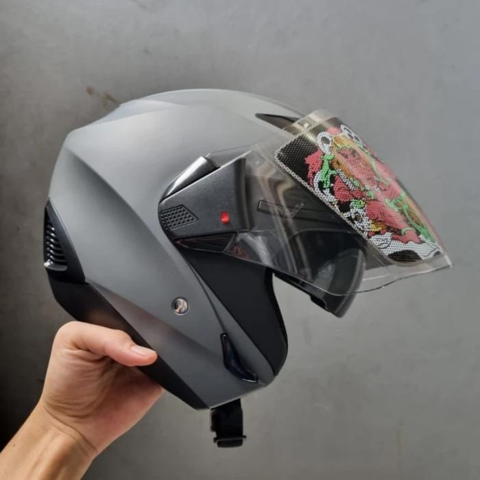 Zeus Zs611 Grey Matt