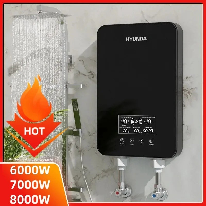 Intelligent Electric Water Heater Tankless Water Heater Household Fast Hot Bath Machine Apartment