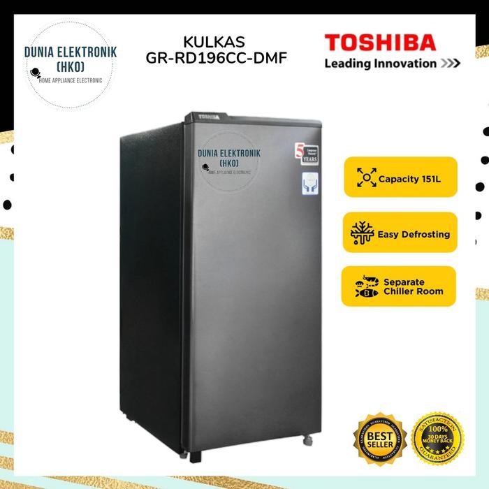 KULKAS TOSHIBA GR-RD196CC-DMF LEMARI ES 1 PINTU toshiba gr rd196cc