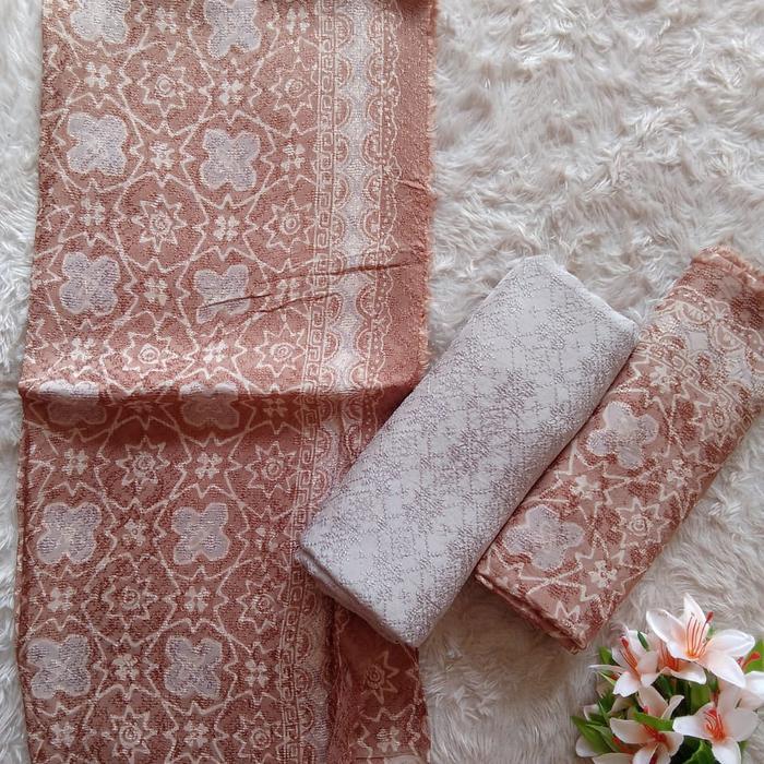 KAIN BATIK VISCOSE SEMI SUTRA CIREBON SETELAN SOFT BATIK FARIZA 01