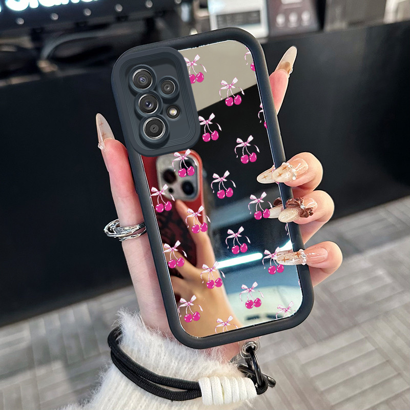 Casing Hp untuk Samsung Galaxy A52 4G A52 5G A52s 5G A53 5G A23 4G A23 5G Case Casing ceri pola Sili