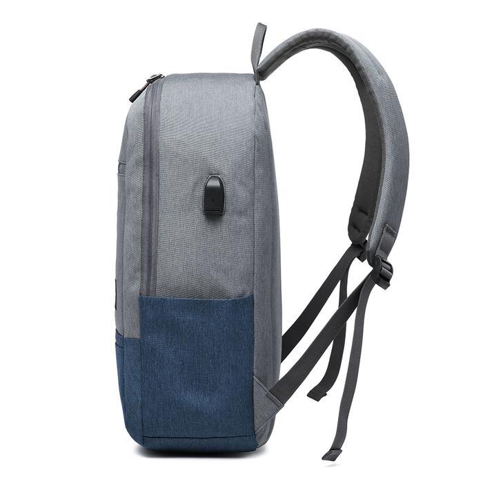 Visval Top - Tas Ransel Laptop Tas Pria Tas Punggung Usb Port Hafy