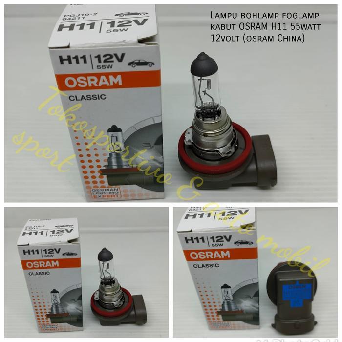 LAMPU BOHLAMP FOGLAMP KABUT H11 OSRAM 12V 55W LAMPU KABUT H11 OSRAM