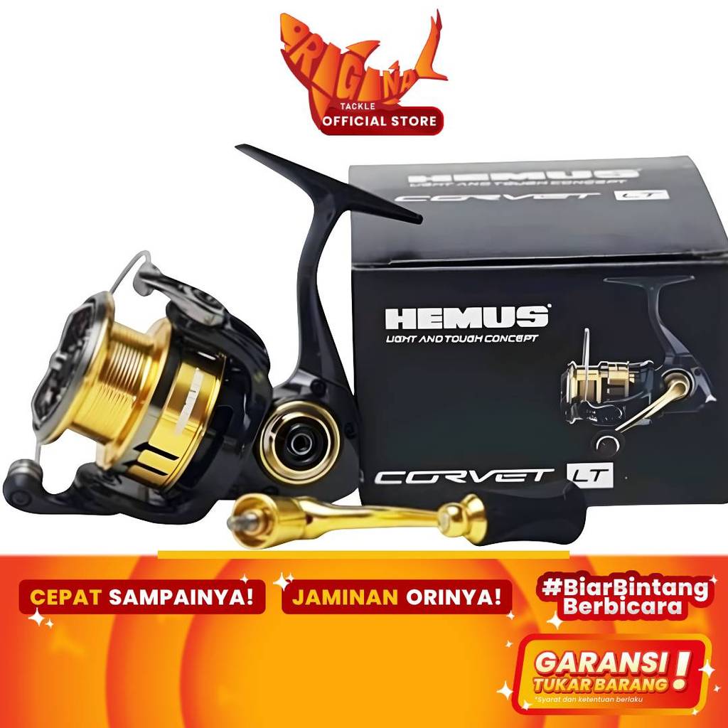 Reel Pancing Spinning Hemus Corvet LT Carbon Ultra Light Ultralight UL 3000 1000 2000 4000