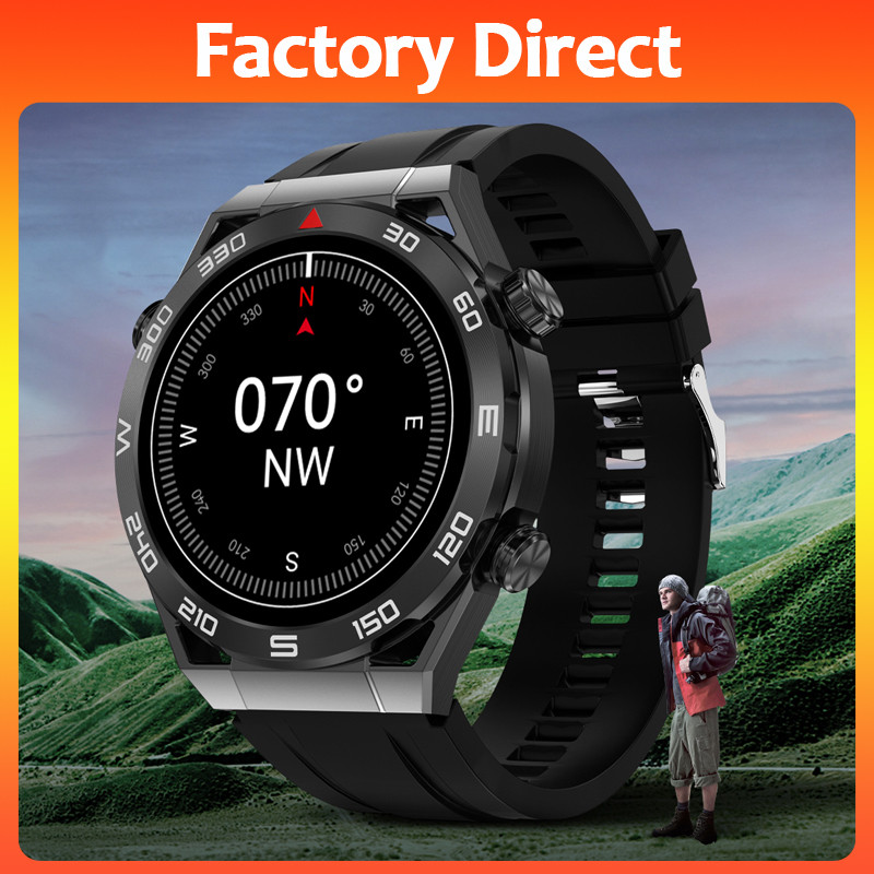 Original DT Ultra Mate Smart Watch IP68 454*454 HD Screen Bluetooth Call Compass GPS Route Track NFC