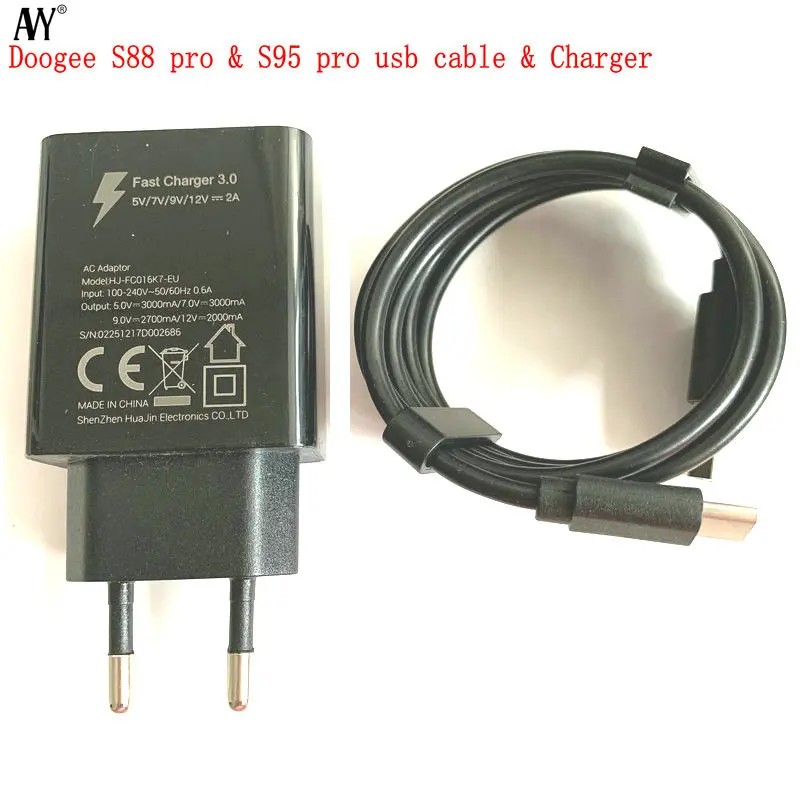 For Doogee S96 Pro S88 S95 S68 S90 Pro S90C S80 Type C USB Cable Fast Charge Mobile Phone Quick Char