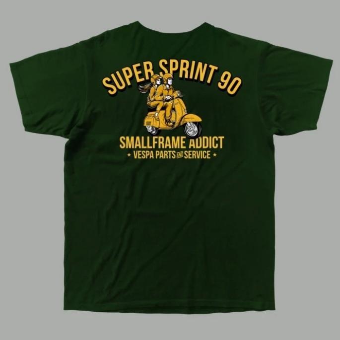 ASLI Kaos vespa smallframe addict original READY STOCK