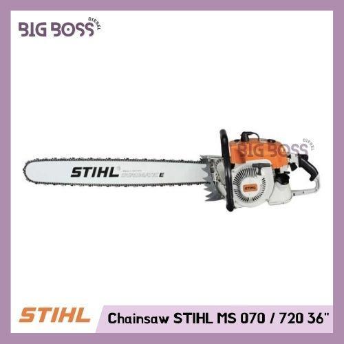 Mesin Gergaji Kayu Chainsaw STIHL Asli MS 070 / 720 Bar 36" Inch