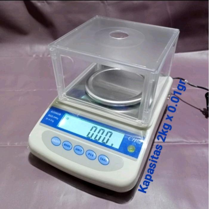 Timbangan Emas CHQ Aj2002B Digital 2kg ( 2000gr ) x 0.01gr