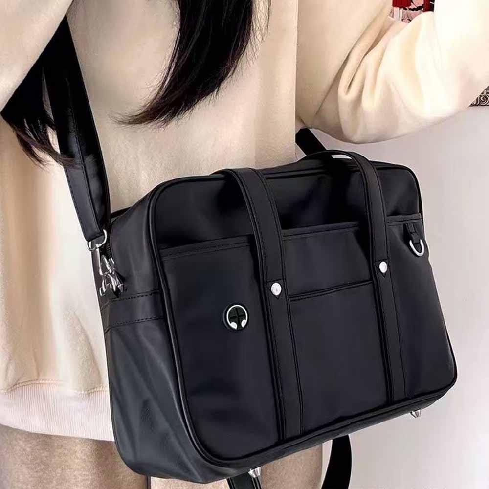 Japanese Casual Pu Shoulder Bag Junior High School Students School Bag Handbag Anime Uniform Bag