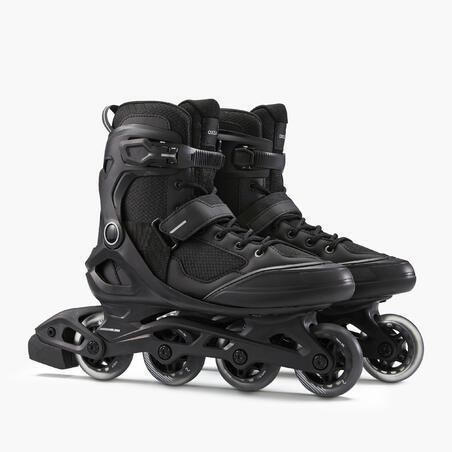 Inline Fit 100 Oxelo Sepatu Roda Fitness Fit100 - Abu-Abu Inline Skate