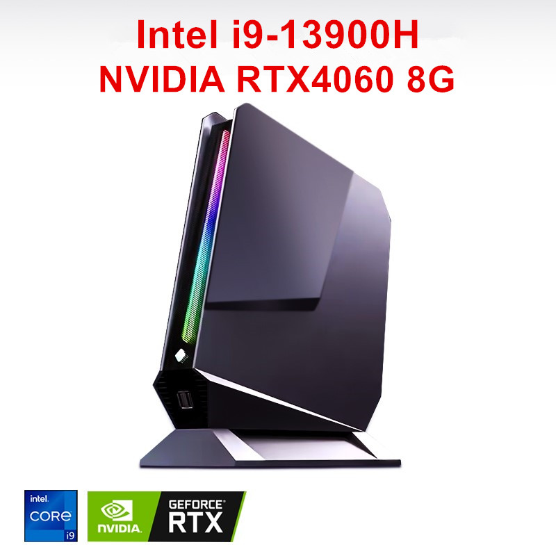 13th Gen Gaming Mini PC Nvidia RTX 4060 3050 8G Intel i9 13900H i7 13700H 12900H RGB Mini Gamer
