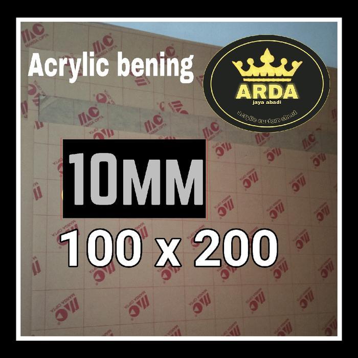 JTTOP" AKRILIK 10MM BENING 100 X 200 AKRILIK LEMBARAN MARGA CIPTA STATIONERY